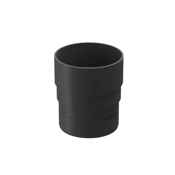 Соединитель (муфта) трубы водостока Деке Премиум Графит 7024