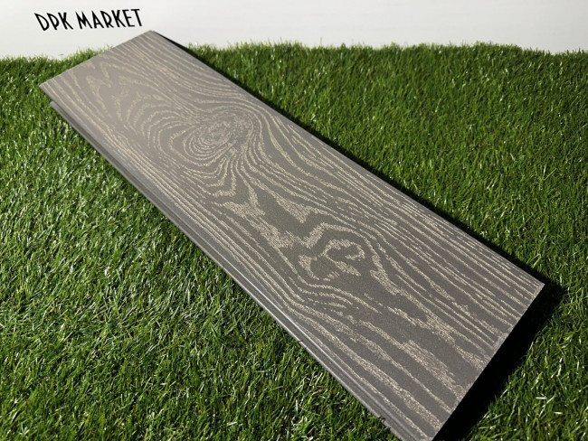 Террасная доска из ДПК Savewood Fagus тангенциальный распил пепельный